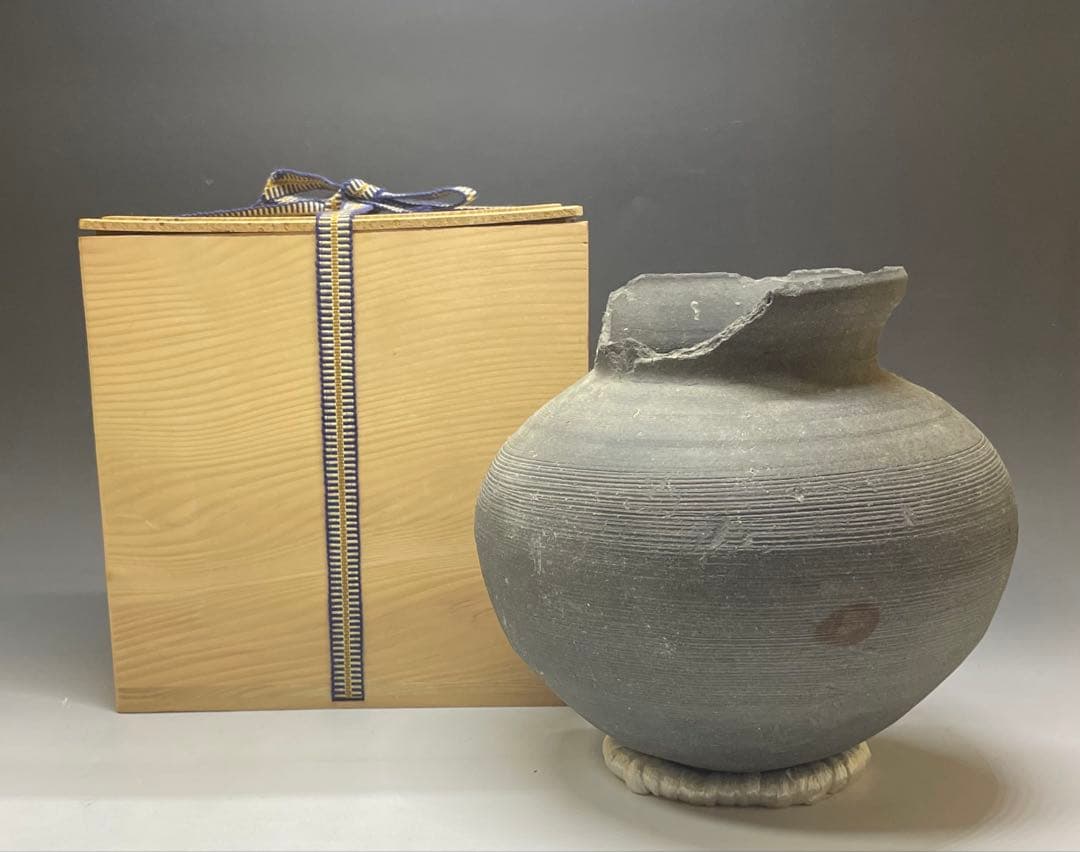 須恵器　新羅　土器　丸瓶　丸壺　d7703 須恵器 新羅 土器 丸瓶 丸壺 d7703 - メルカリ