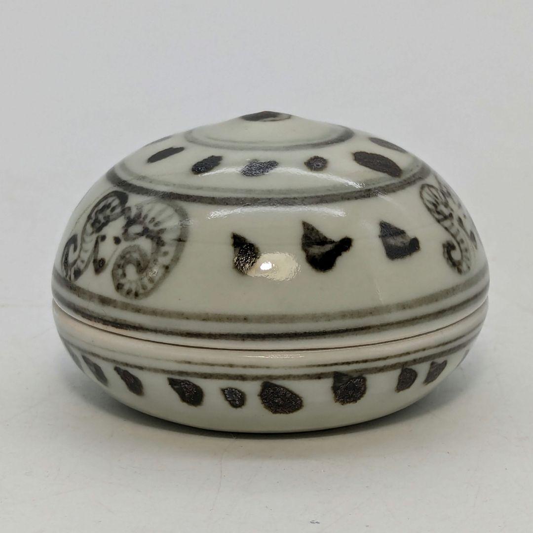 直しあり】岡本欣三 己未香合 共箱栞 茶道具 茶器 香道具 仏具 羊 未年