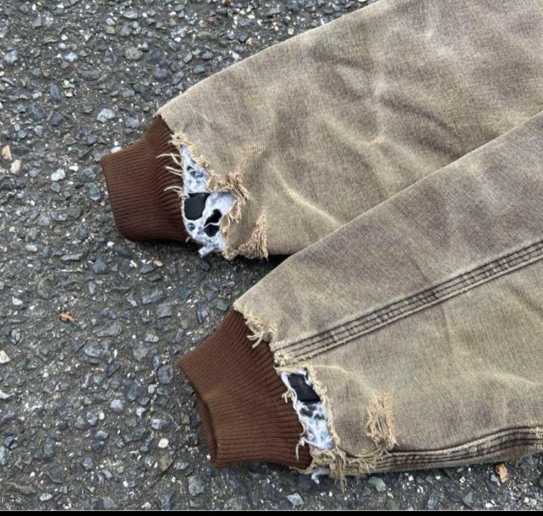 USA製　Carhartt アクティブジャケット ブラウン　フェード