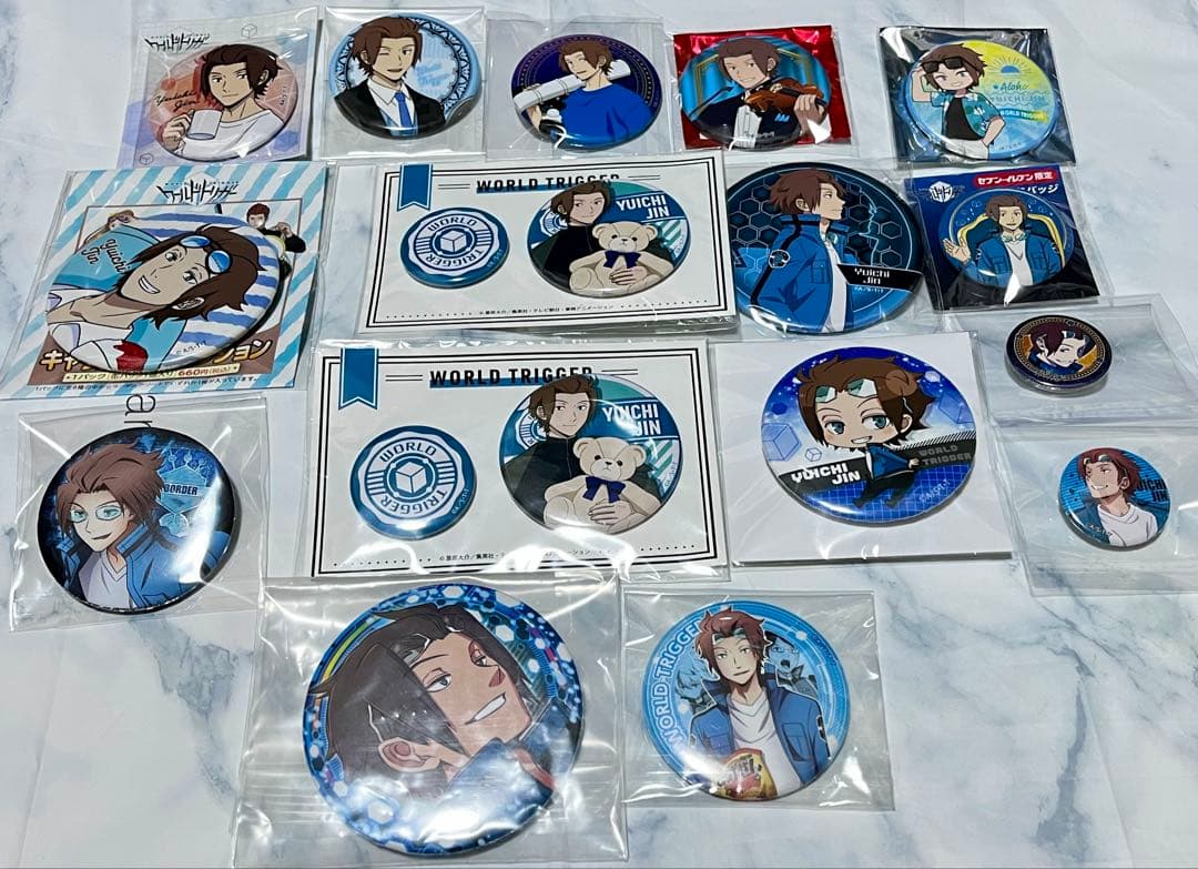 ワールドトリガー 空閑遊真 くじメイト 缶バッジ 16個セット ワールド