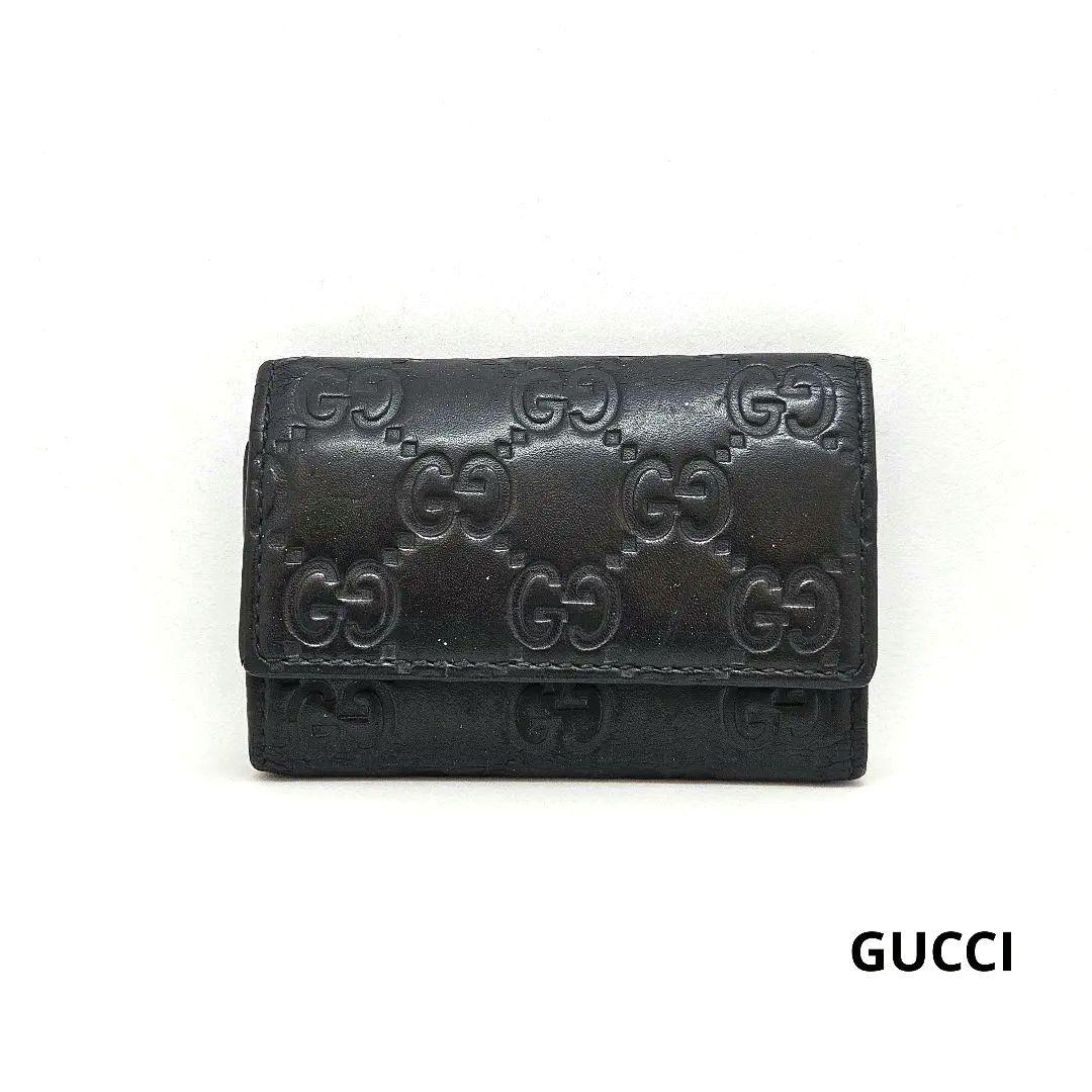GUCCI グッチ レザー 6連 キーケース ブラック 黒 - メルカリ