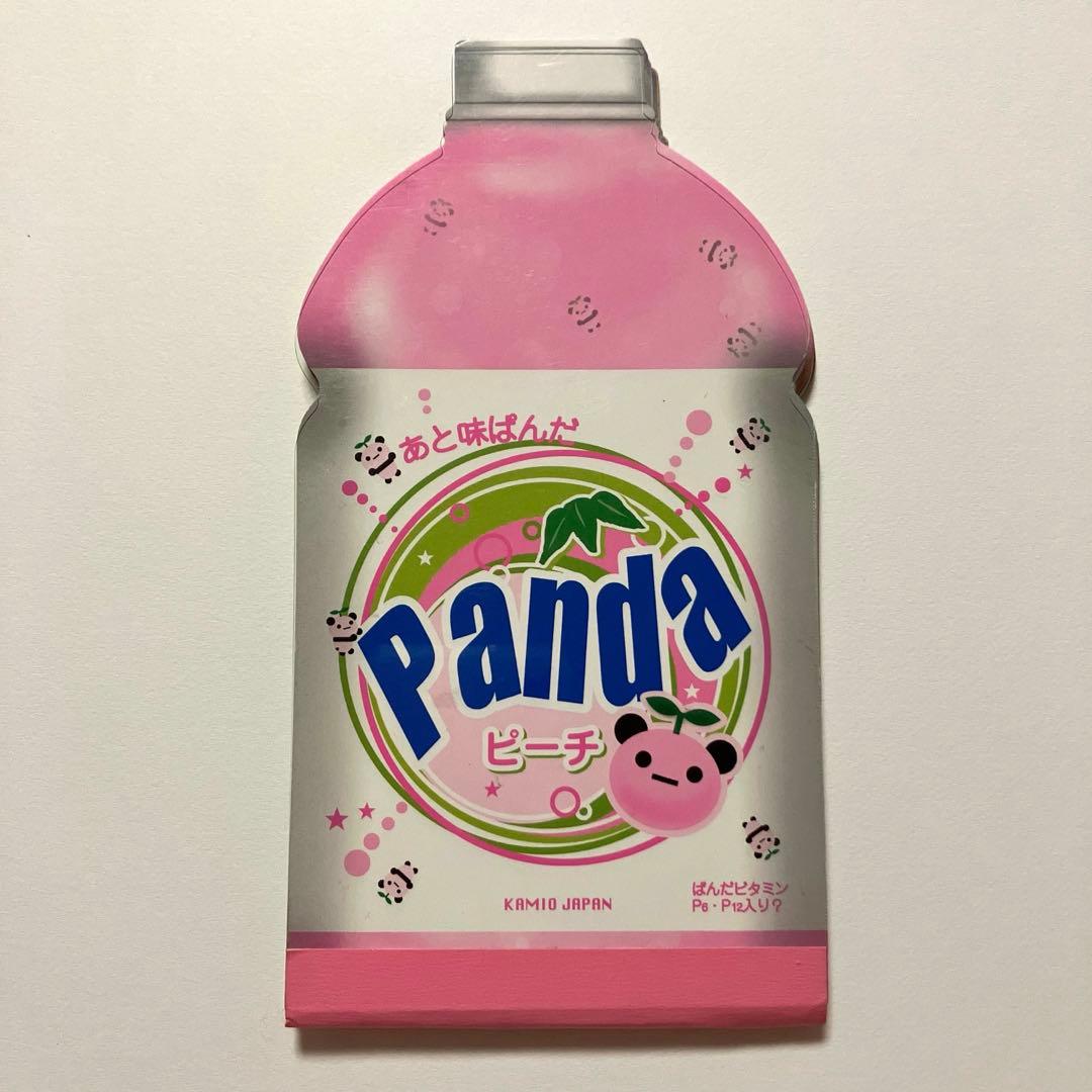 d*7様 ドリンクパロディ メモ帳 ぱんだ 平成レトロ カミオジャパン