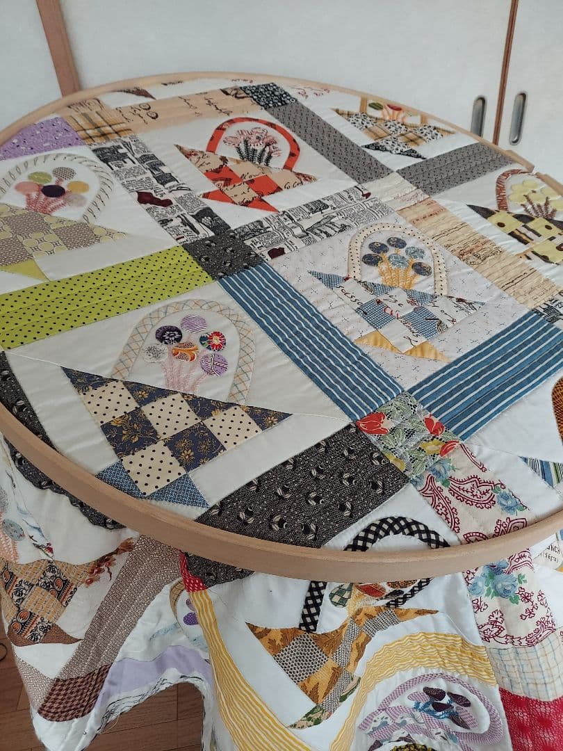 ヒンターバーグデザイン社キルティングフープ　特大　直径75㎝　新品未使用