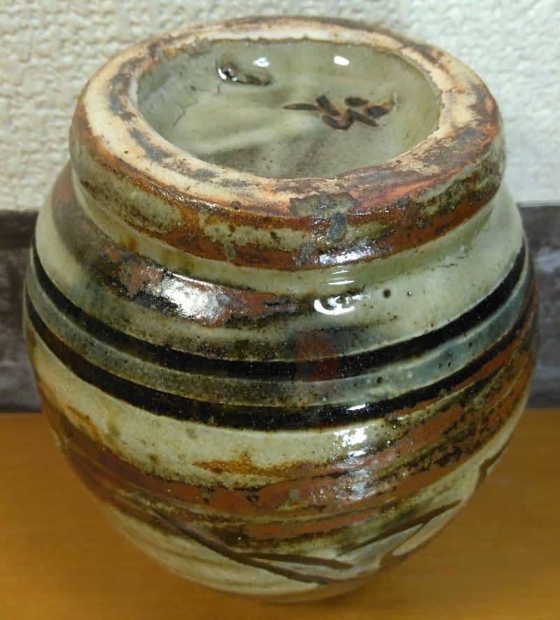 人間国宝 金城次郎 徳利 栞 共箱 美品 壺屋焼 壷屋焼 魚紋徳利 やちむん