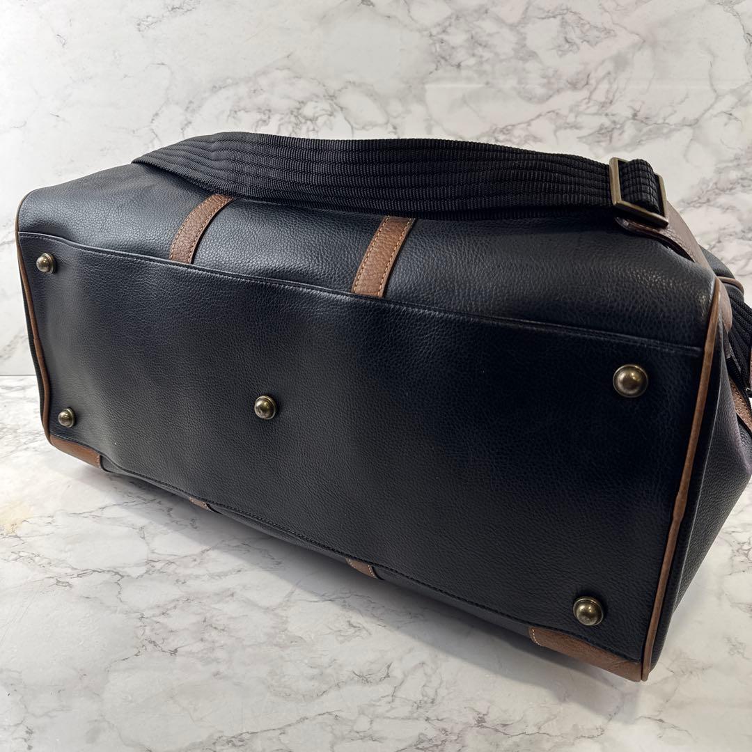 ヴィンテージ maruem マルエム 本革 レザー切替 ボストンバッグ 旅行