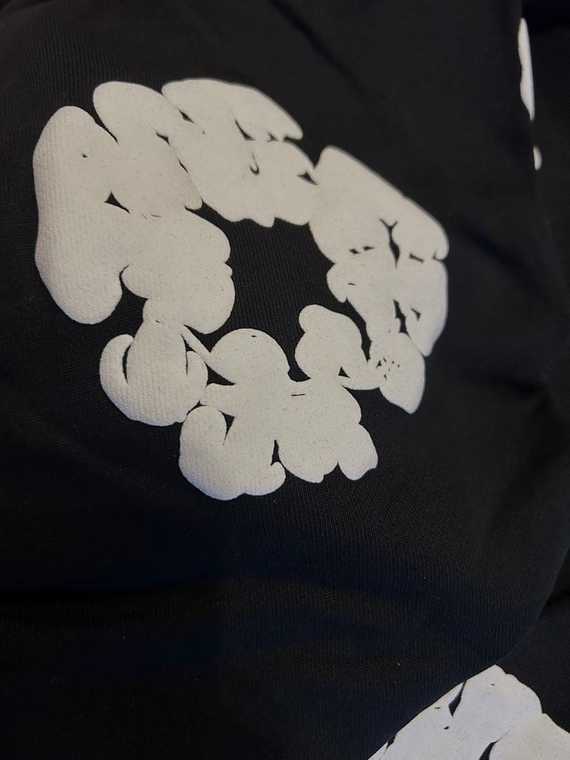 正規品　デニムティアーズ　パーカー　S 黒白 【24時間以内発送】