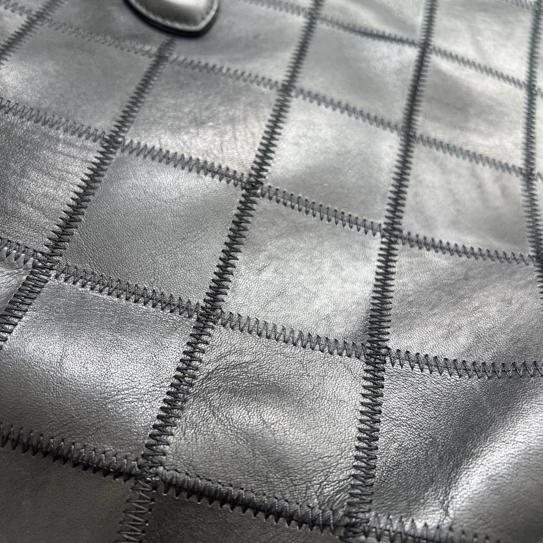 専用　TRION トライオン トートバッグ ボストントート（シボ革） パネル　ブ