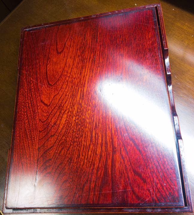 秘蔵 栖芳 文箱 化粧箱 乱れ箱 硯石入れ 漆塗りの通販はau PAY