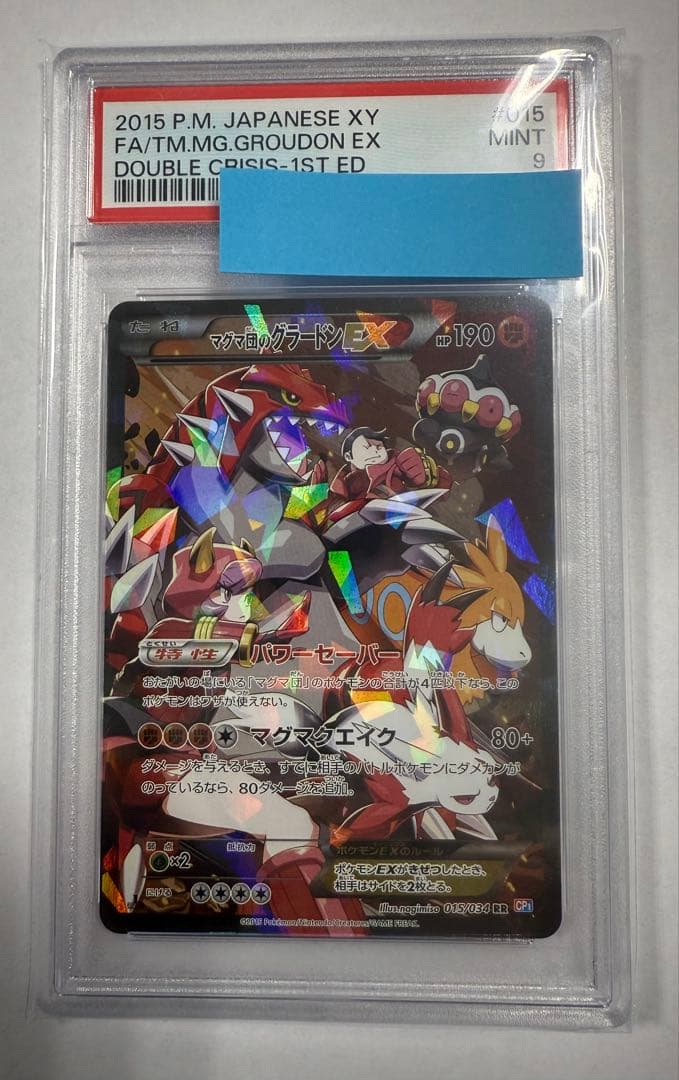 高騰中！マグマ団のグラードンexアクア団のカイオーガex PSA9 連番セット