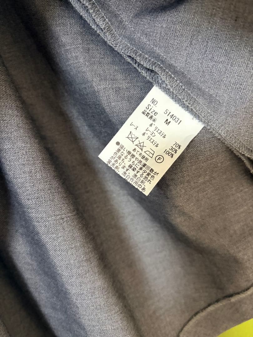 *難あり　sheglit シェグリット ハイウエストタックスカート　グレー M