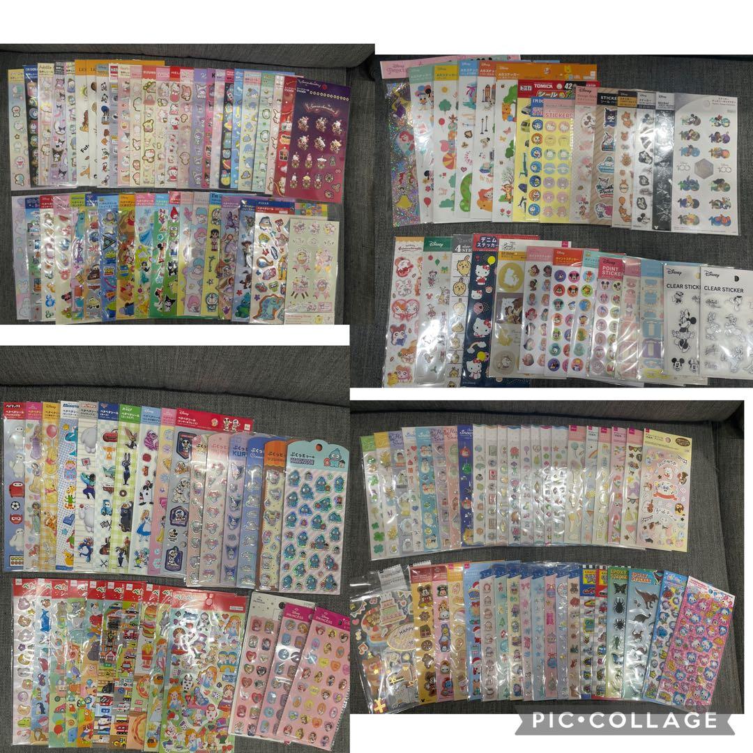 シール集め引退　527枚　100均中心　キャラクターシール　多種類　まとめ売り