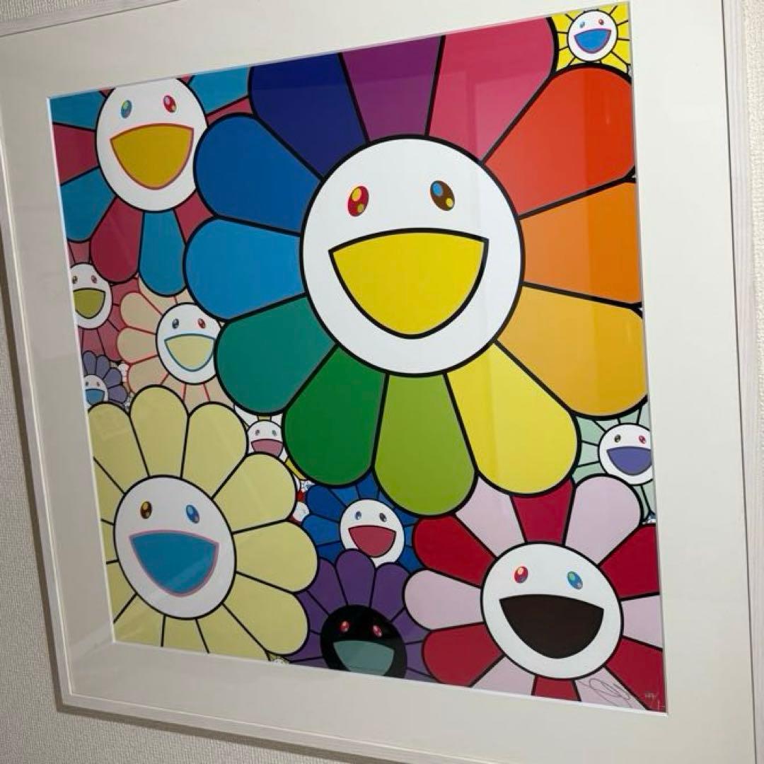 kaikaikiki 村上隆【Lot ofFlowers】シルクスクリーン 額装 - メルカリ