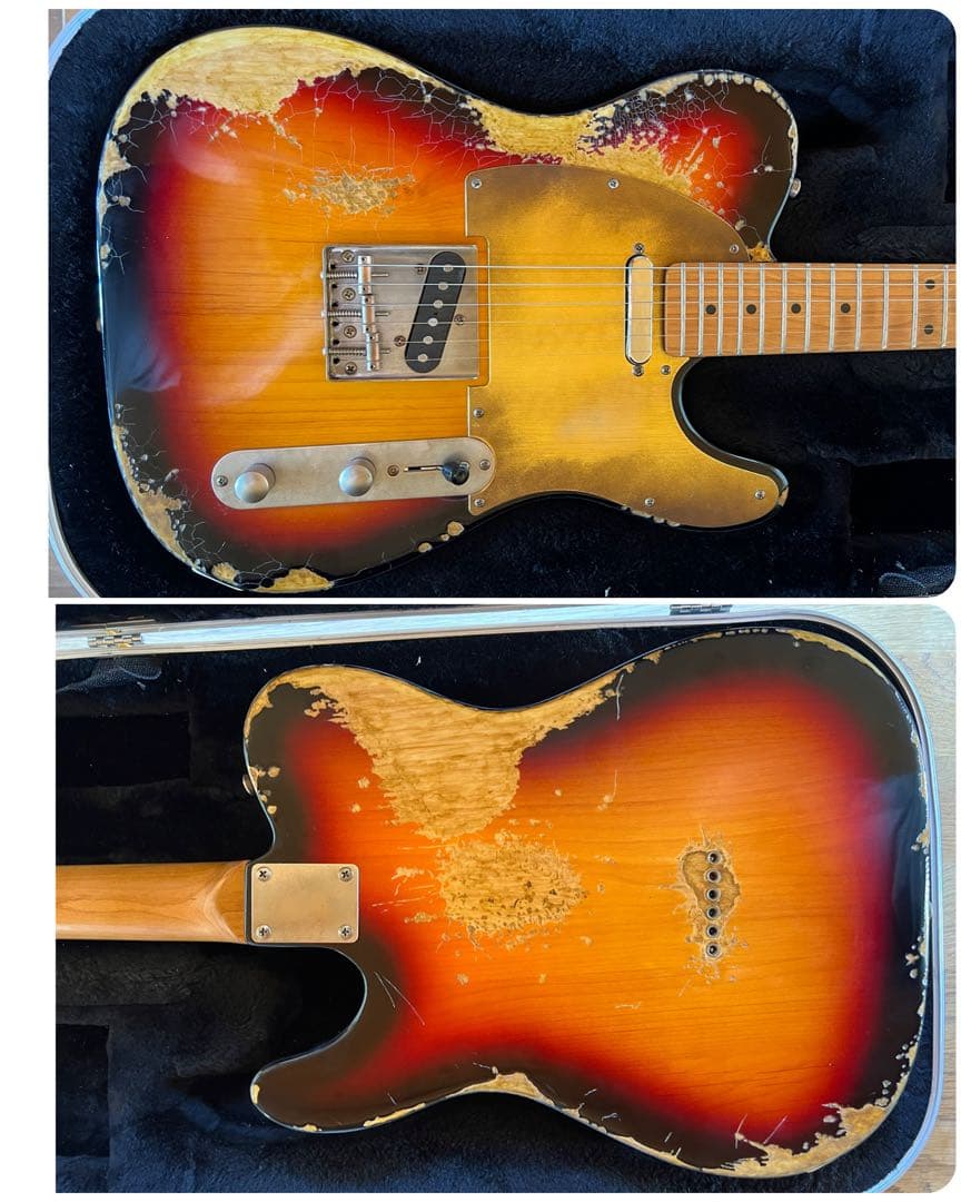 ハードレリック'57テレキャスタータイプ アルニコPU クラシックサン