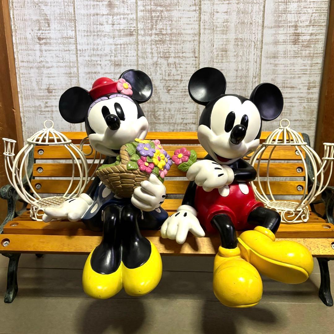希少ミッキー ミニー プランター 加藤工芸