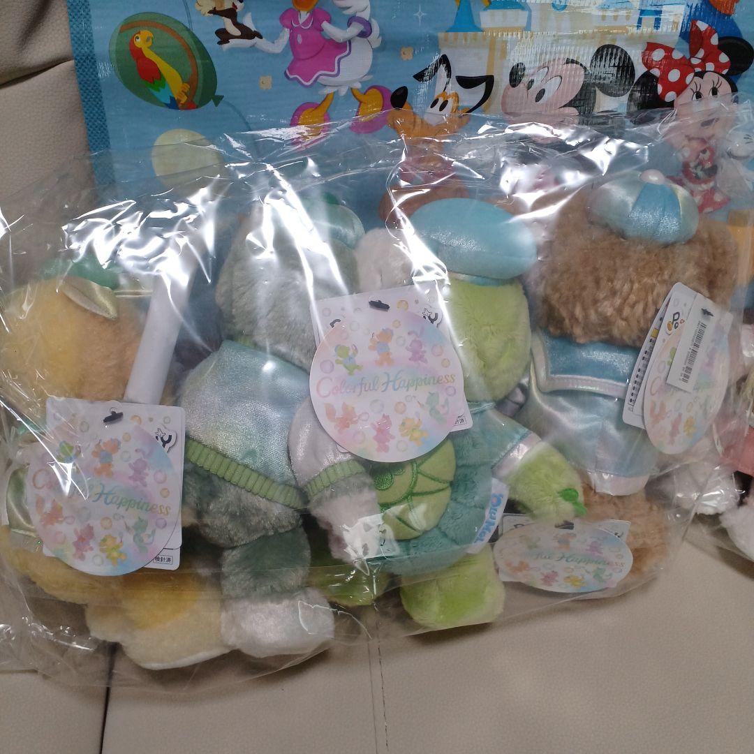 カラフルハピネス　ダッフィー＆フレンズ 　バケパ限定ポージープラッシー7体セット