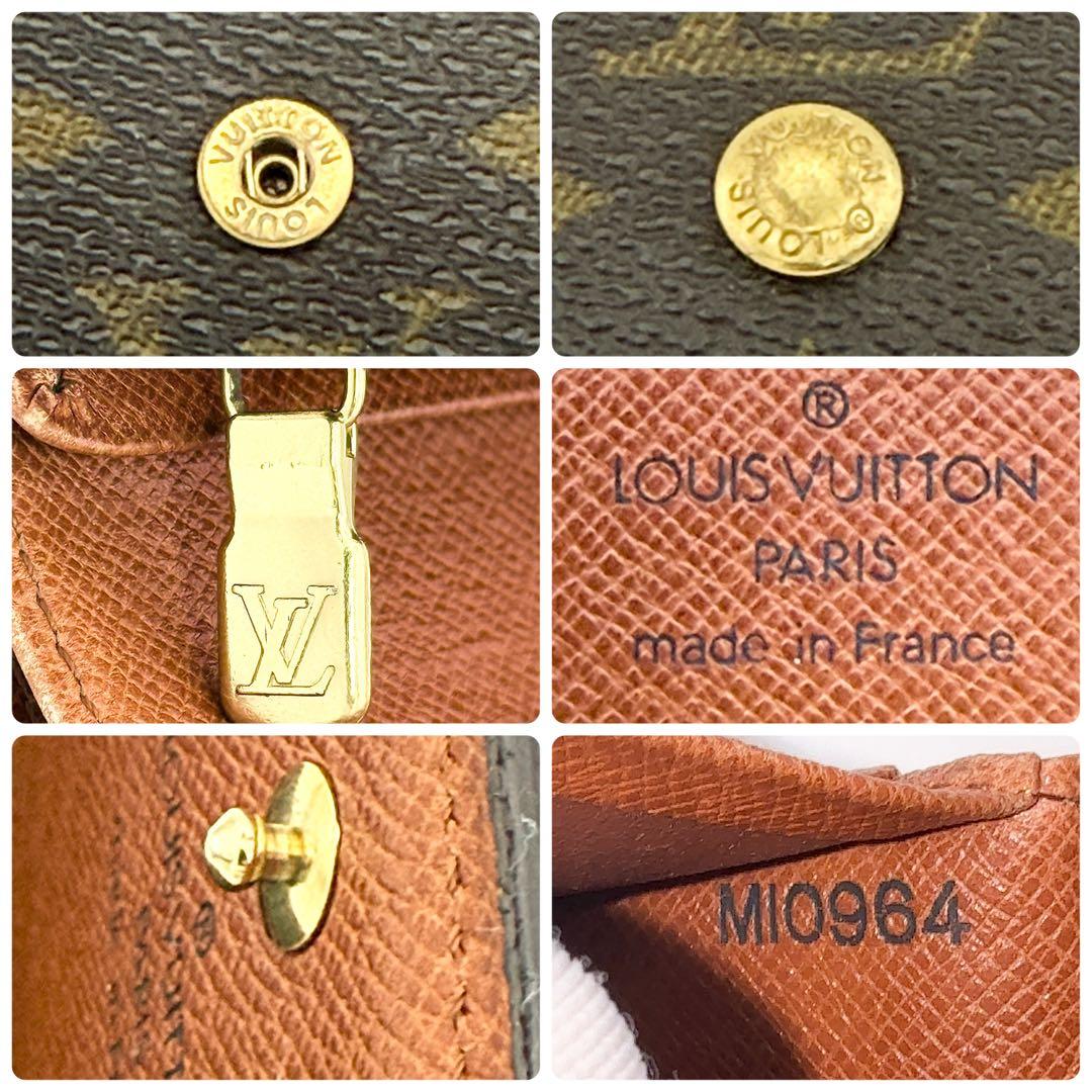 訳あり】ルイヴィトン モノグラム ポルトモネ ビエ トレゾール L字ジップ