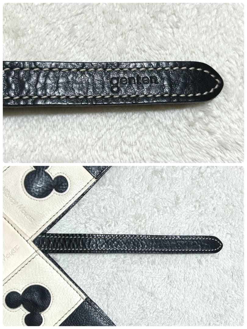 genten サスティナブルカットワーク 限定ミッキーマウス ショルダーバッグ