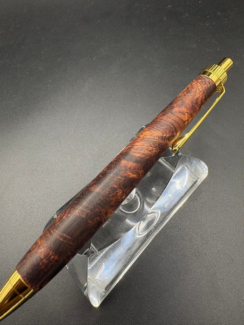 アポロ　533超極上　ホンジュラスローズウッド　瘤杢　木軸シャーペン