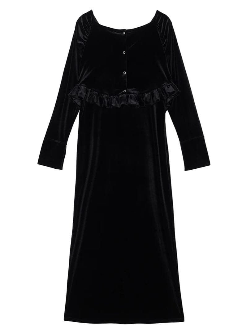 Ameri ブラックベロアロングドレス Sサイズ 新品 - メルカリ