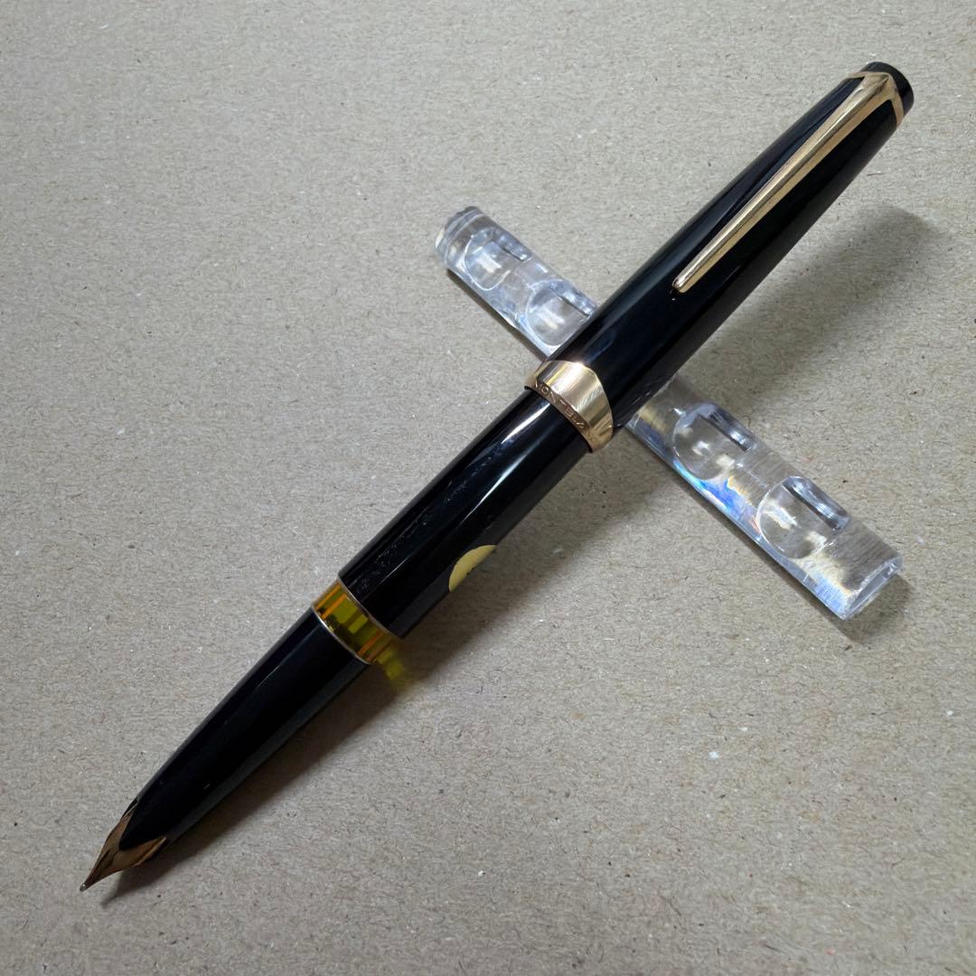 新品 廃盤 MONTBLANC モンブラン No.12 万年筆 ブラック 18c