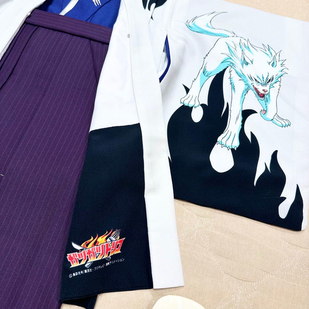 七五三 五歳 羽織袴 ガツガツトリコ グレー