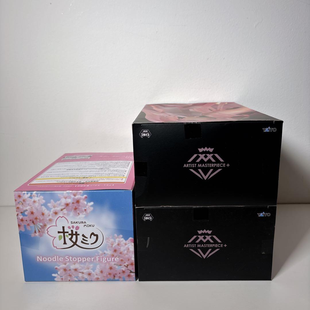 未開封 初音ミク 桜ミク フィギュア 3体セット ぬースト AMP＋