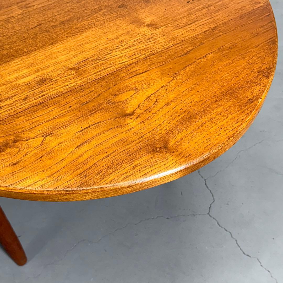 Remployヴィンテージ チーク オーバルダイニングテーブル(303)