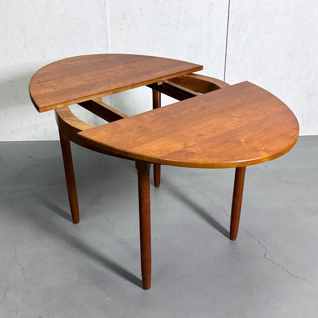 Remployヴィンテージ チーク オーバルダイニングテーブル(303)