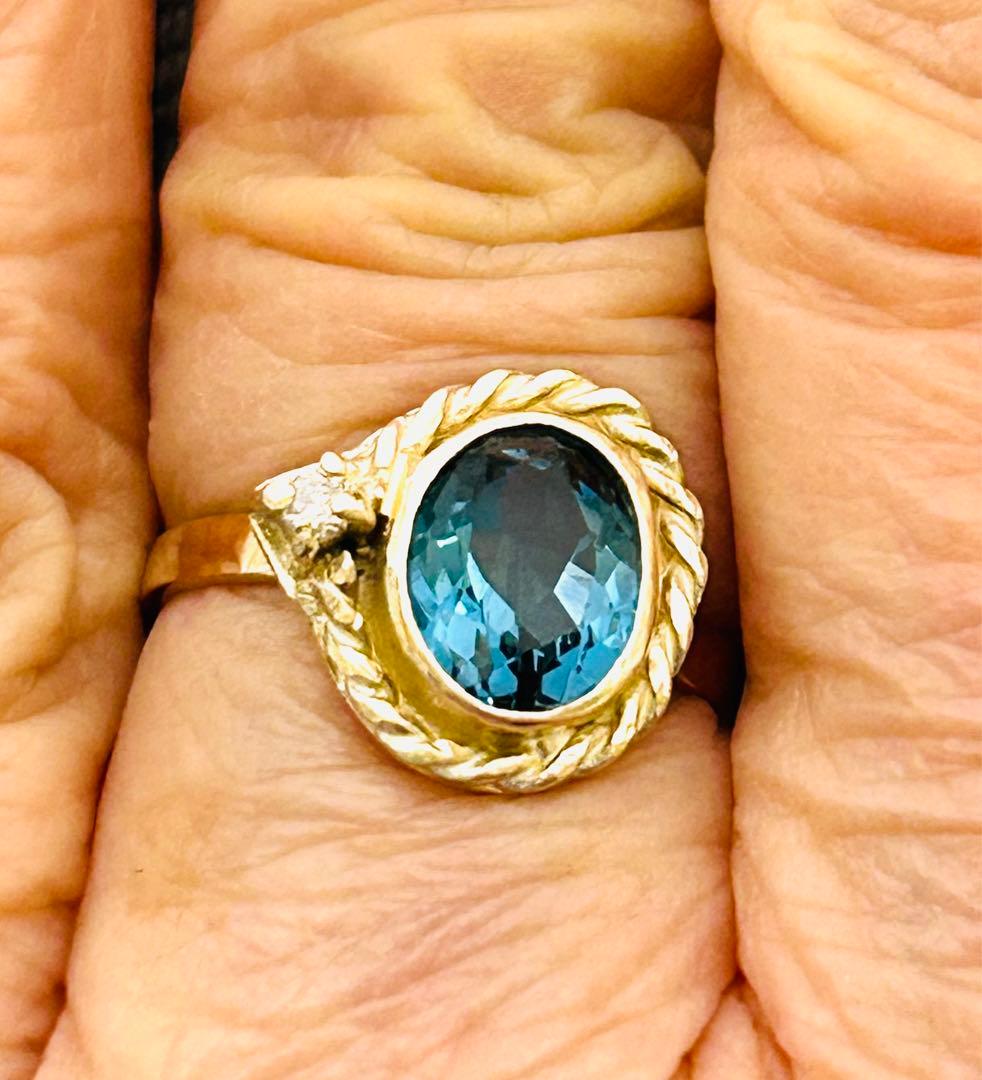 sammy様専用着せ替えイヤリングロンドンブルートパーズ/レモン