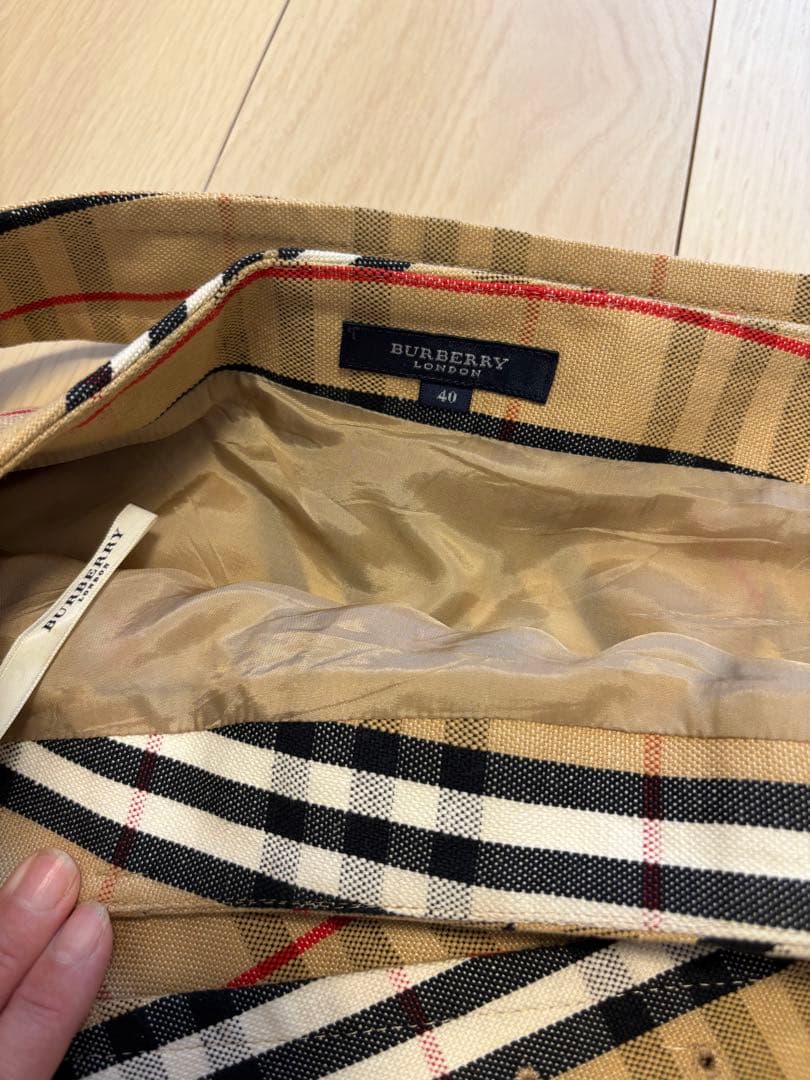 バーバリー スーパーロングスカート ノバチェック