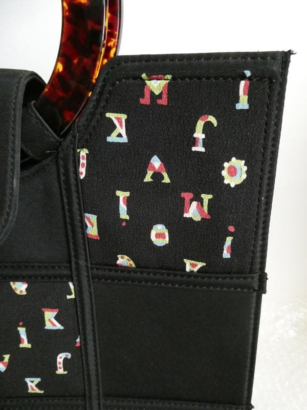 岡重 トートバッグ 縦型 クリスマス柄 パッチワーク 和装