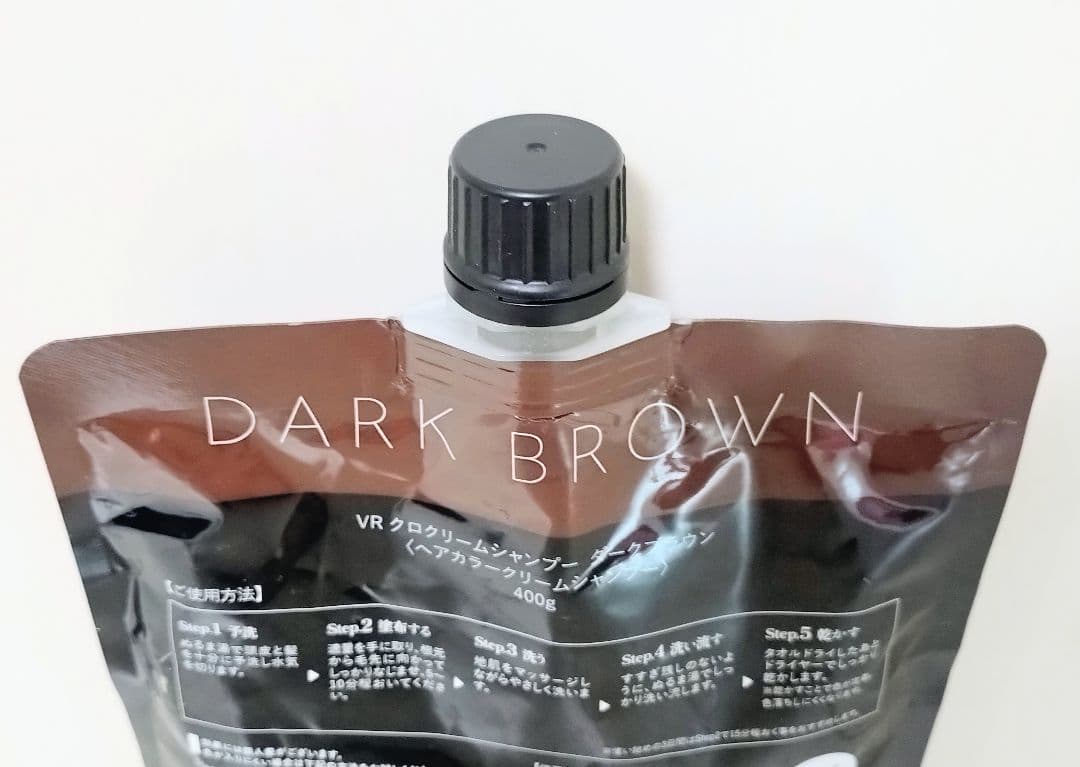 KURO☆クロクリームシャンプー☆ダークブラウン☆ヘアカラー☆400g