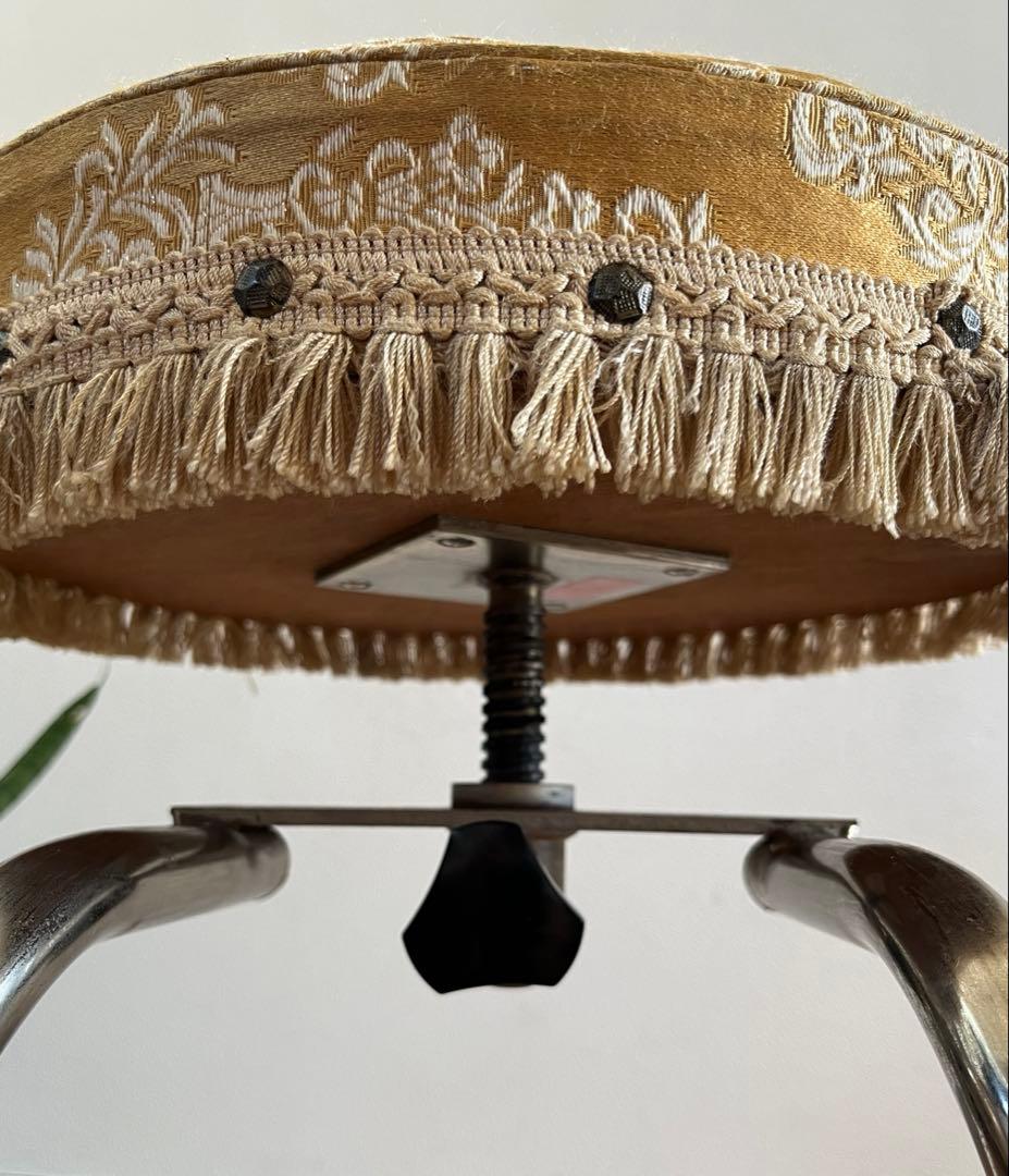 アンティーク調 スツール ヴィンテージ レトロモダン 70's 丸椅子