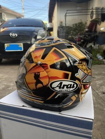 AraiRX7X バイクフルフェイスヘルメット レトロサムライデザイン L