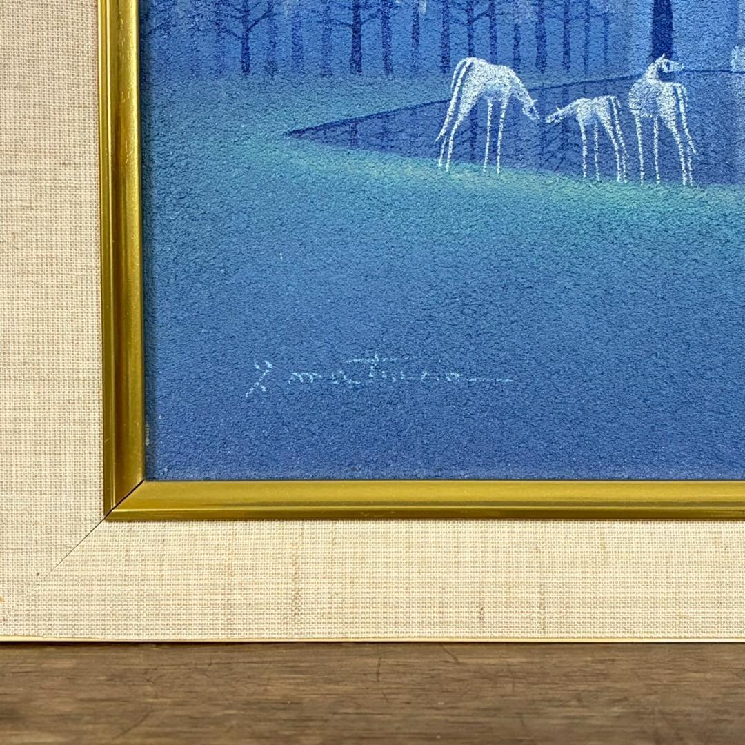 松浦敬文「水辺の城」キャンバスに油彩 共シール 直筆サイン入り 飛翔