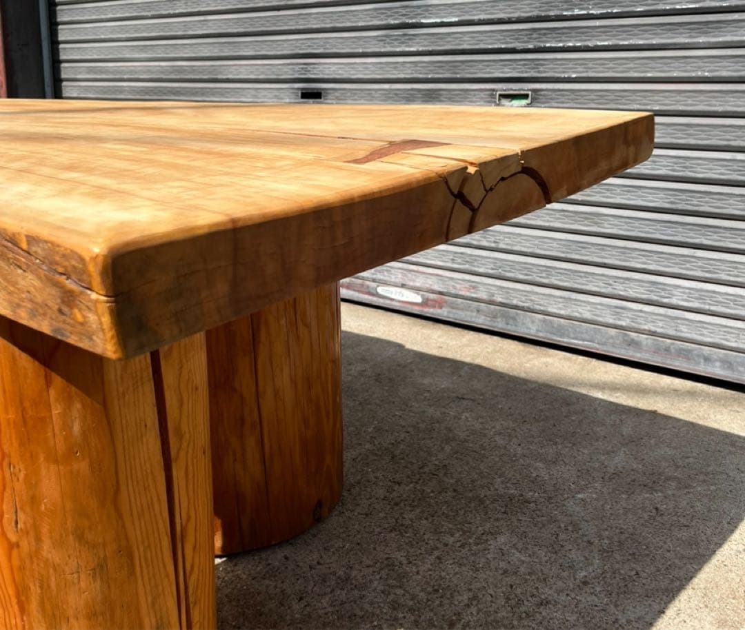 無垢1枚板 無垢材 契り テーブル 天板のみ 無塗装 反りあります