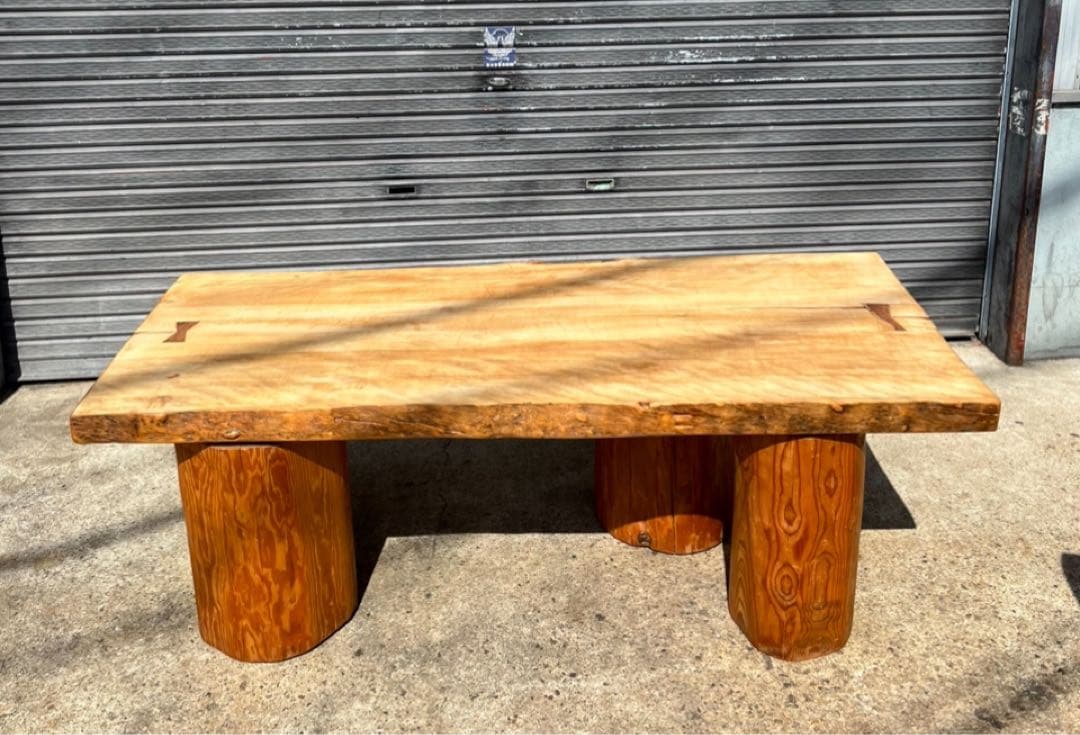 無垢1枚板 無垢材 契り テーブル 天板のみ 無塗装 反りあります