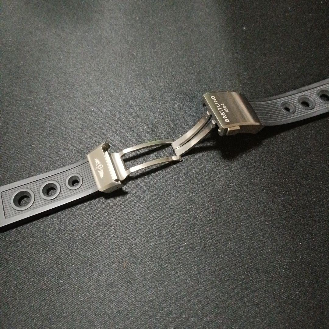 ノ*ロ様 ノヒロ　BREITLING ラバーベルト ブラック