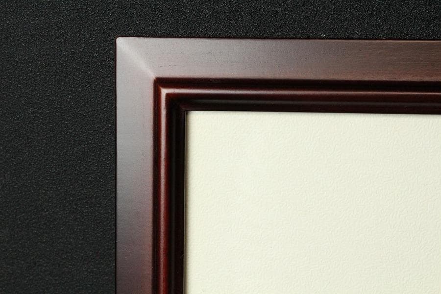 古裂 太子間道 赤地広東綿 額装 西陣 呉服屋蔵 K LC930 日本