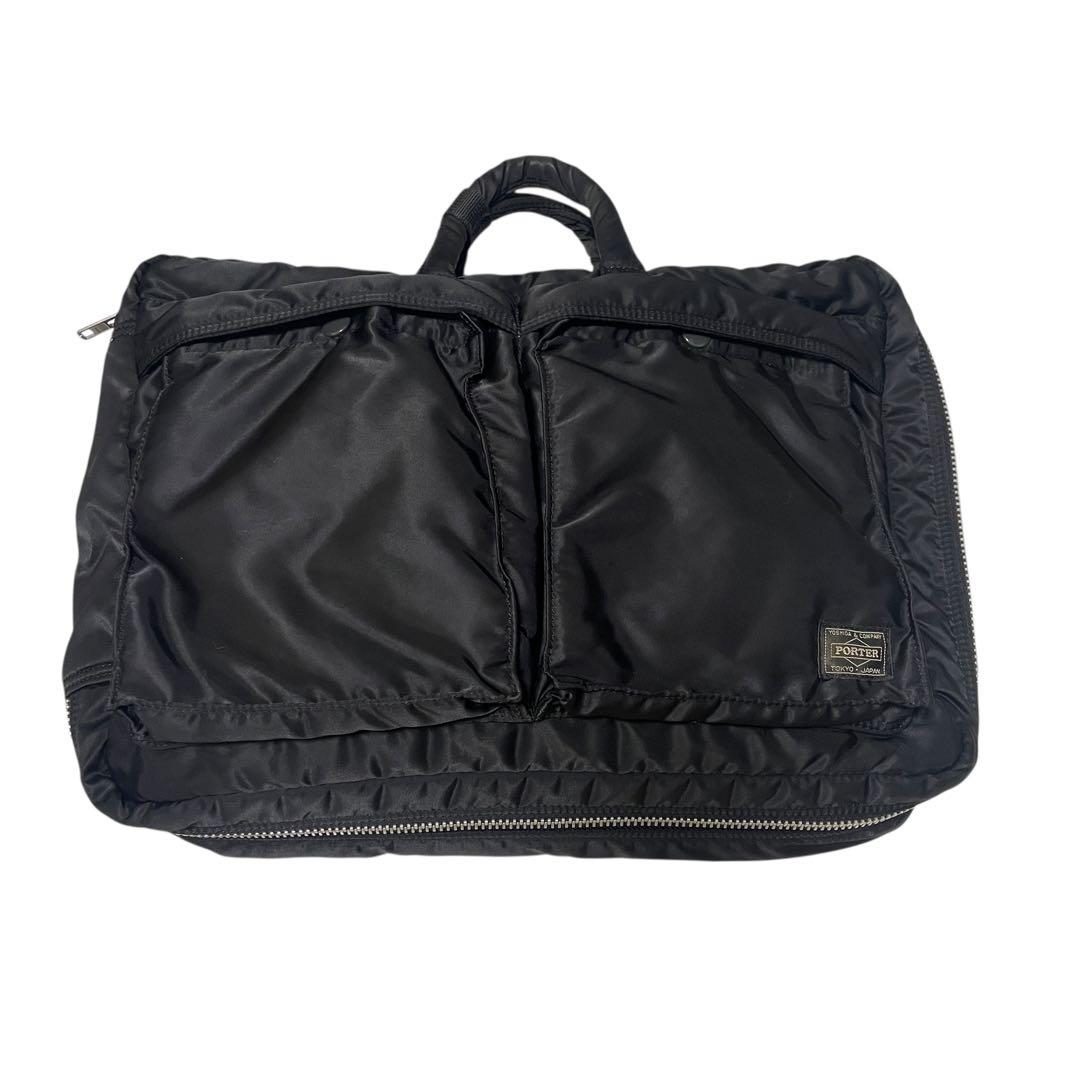 廃盤 PORTER タンカー ビジネスバッグ 3way A4可 大容量 ブラック