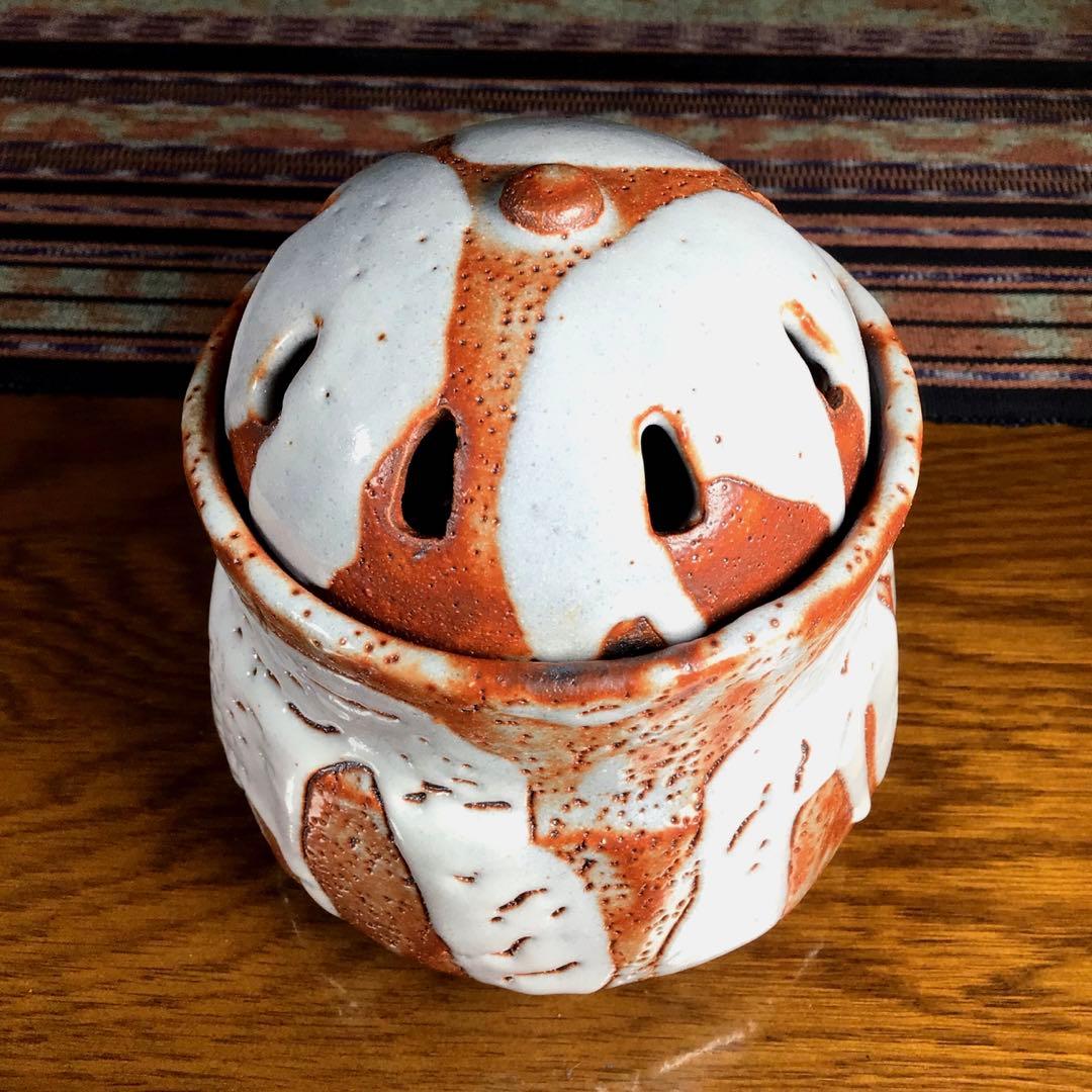 冬うー特価』 志野焼 戸松万典 香炉 鼠志野 - メルカリ