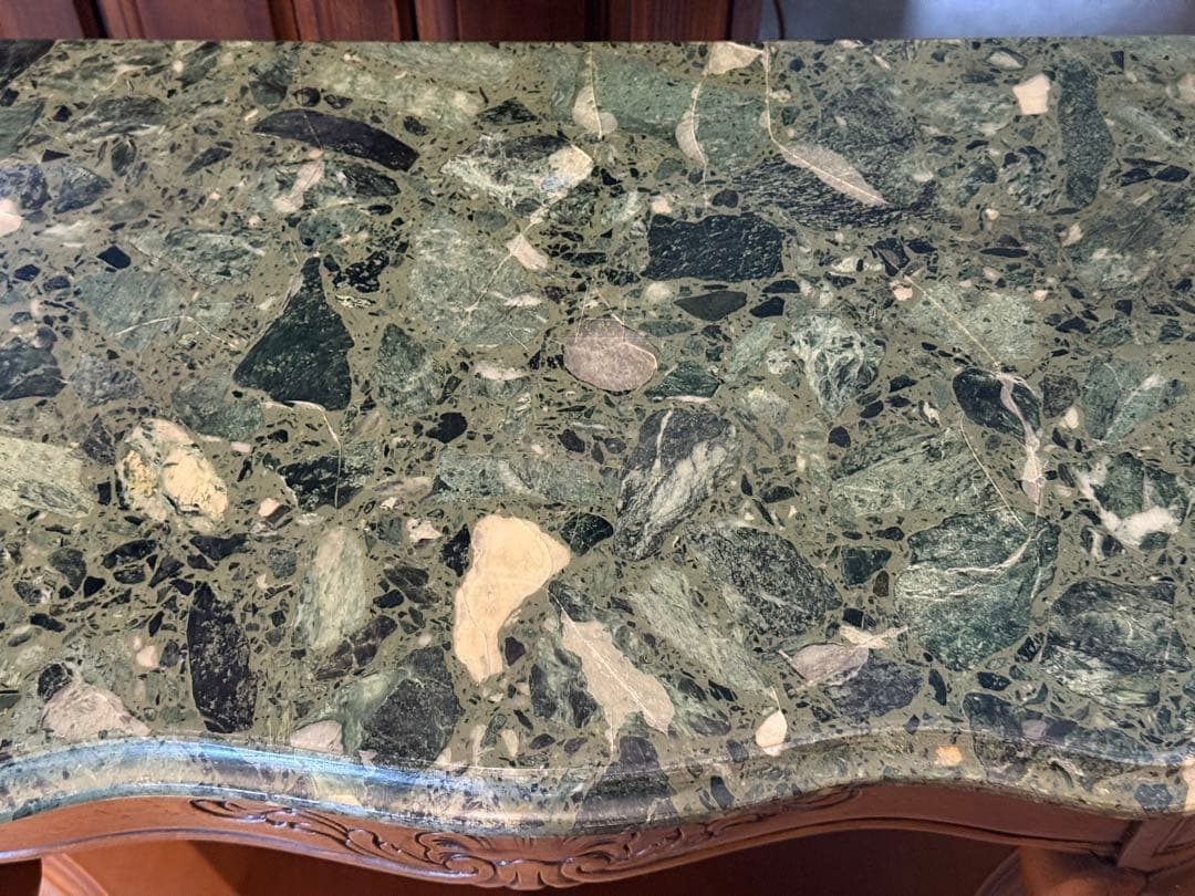 大理石 コンソール ワイドテーブル 猫脚 クラシック 木彫 ヨーロピアン nG