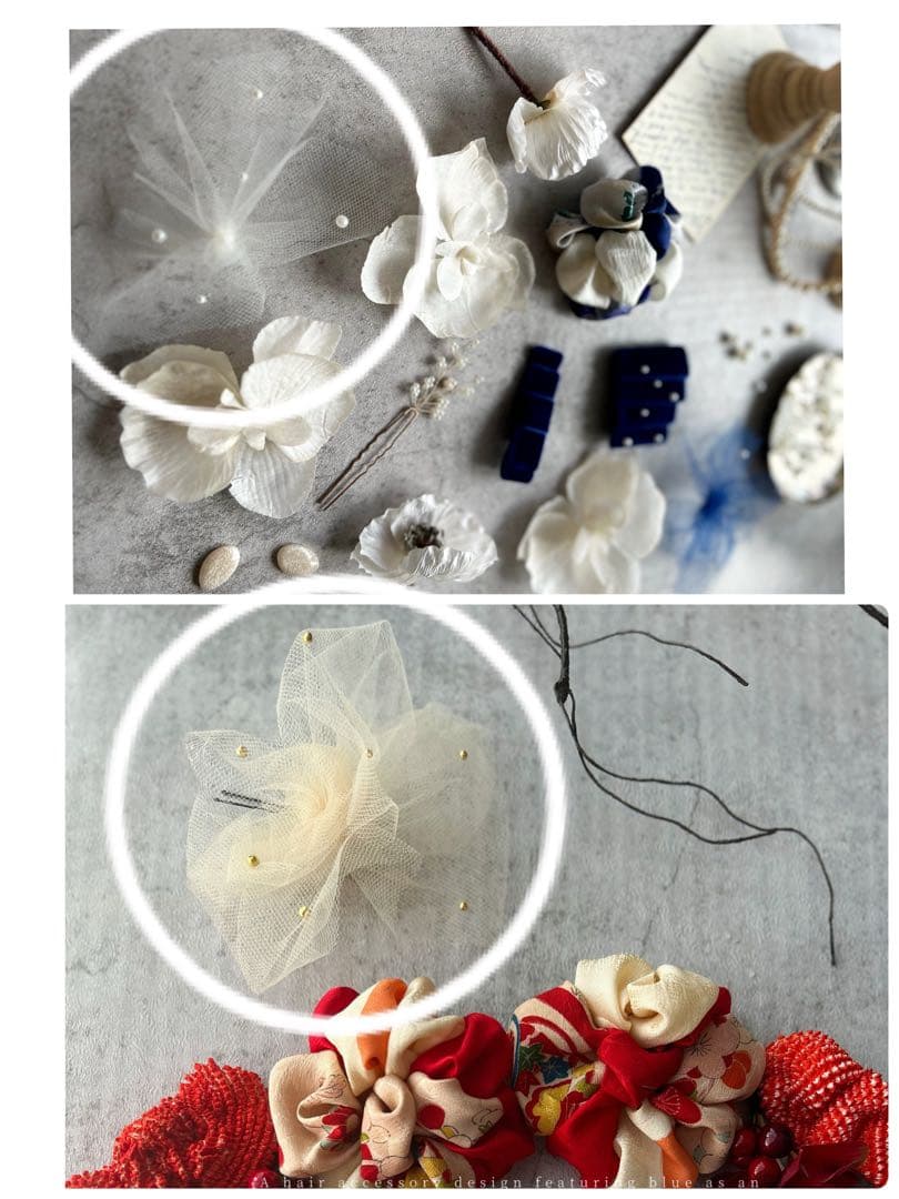 じゅり様order 七五三髪飾り　ヘッドドレス