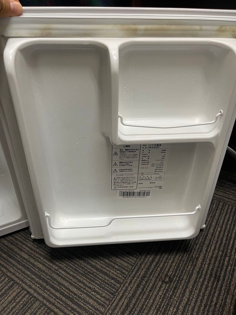 ハイセンスHR-A42JW 冷凍庫　ホワイト 小型冷蔵庫 1ドア冷蔵庫 稼働OK
