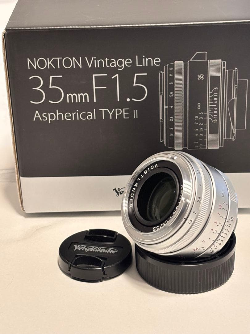 Nokton Vintage Line 35mm f1.5 asph Ⅱ VM Voigtländer Nokton Vintage Line 35mm f1.5 Type II silver M bayonet