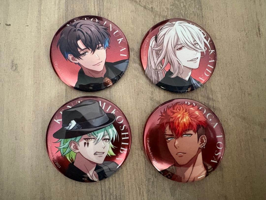 Paradox Live 4周年 獄Luck 缶バッジ 4点セット - メルカリ