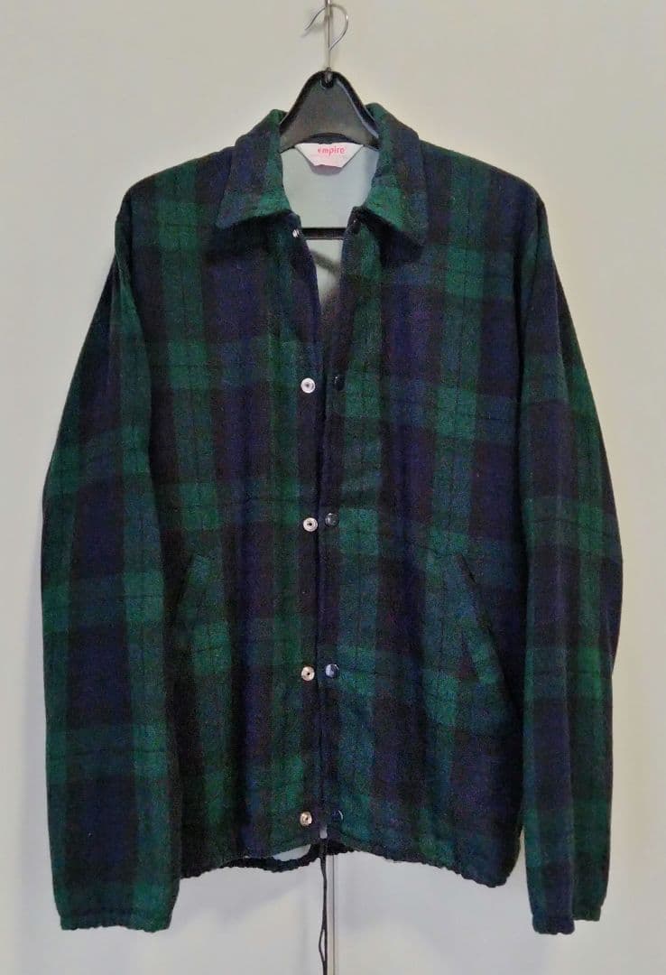Empire ウールチェックコーチジャケット　アメリカ製