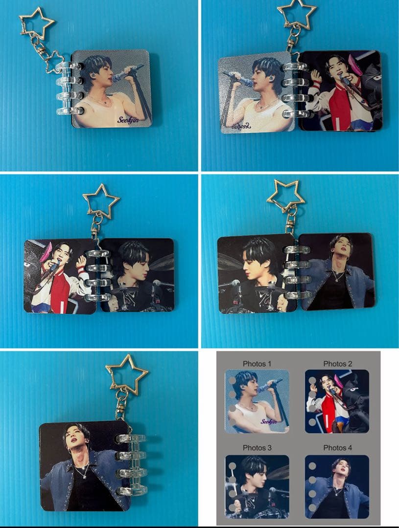 BTS JIN アクリルフォトアルバムキーホルダー(N)