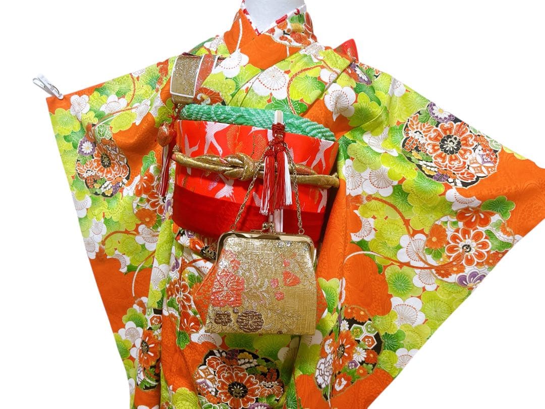 お買い得レトロ着物♡七五三　5歳から7歳　女の子　フルセット　一式