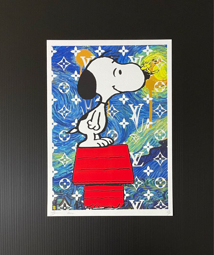 DEATH NYC/アートポスター/スヌーピー /ウッドストック/星月夜/AP